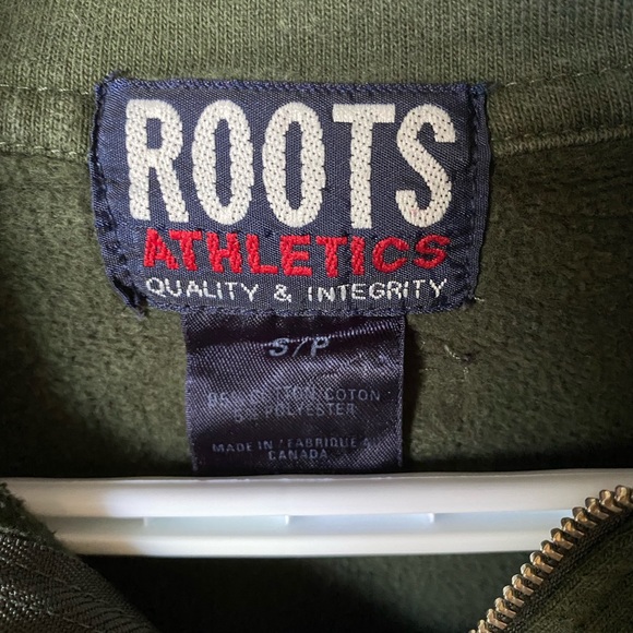 Roots Oversized Forest Green Quarter Zip - Picture 3 of 5